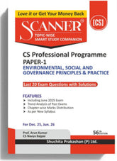 Shuchita Scanner CS Professional Paper-1 Environmental, Social and Governance Principle and Practice Green Edition